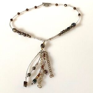 Necklace Artisan Beaded Tassel 17” Fashion